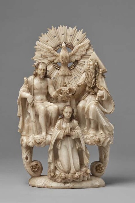 Anónimo, Coronación de la Virgen con Santísima Trinidad, s. VIII. Cortesía del Museo Pedro de Osma