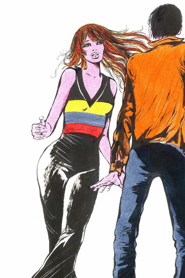 Esordi 3. Illustrazione per la campagna pubblicitaria Terital, 1970