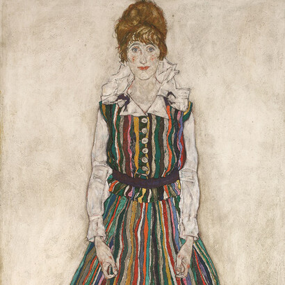 Egon Schiele, Portrait of the Artist's Wife, 1915