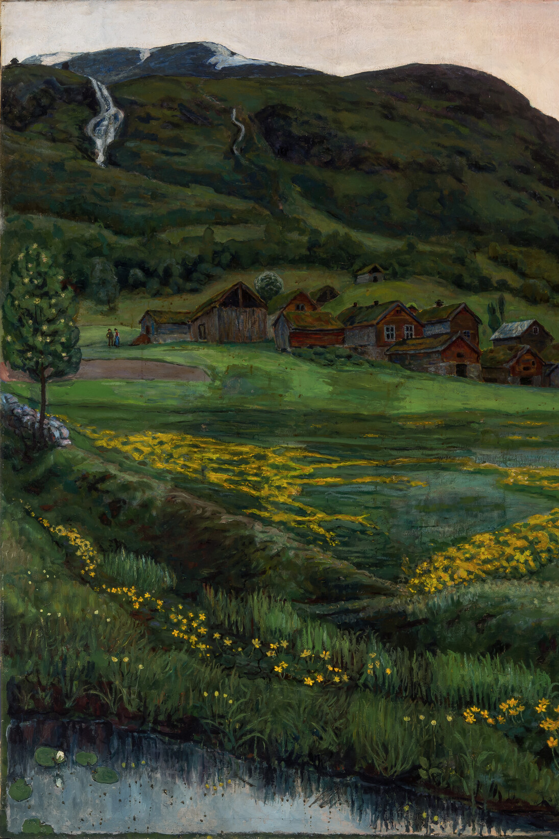 Nikolai Astrup, A Clear Night in June, 1905-1907, Oil on canvas, 148 x 152 cm, The Savings Bank Foundation DNB/The Astrup Collection/KODE Art Museums of Bergen. Photo © Dag Fosse/KODE, detail