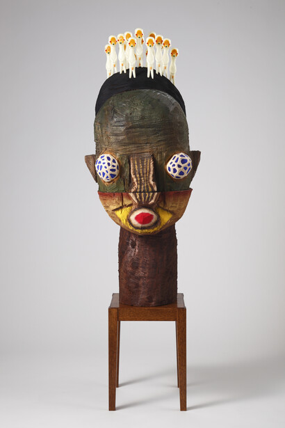 Izumi Kato, Untitled, 2012, Soft vinyl, wood and acrylic, 58 3/4 x 17 3/4 x 18 1/8 inches / 149 x 45 x 46 cm, Photo: Ikuhiro Watanabe, Courtesy Galerie Perrotin