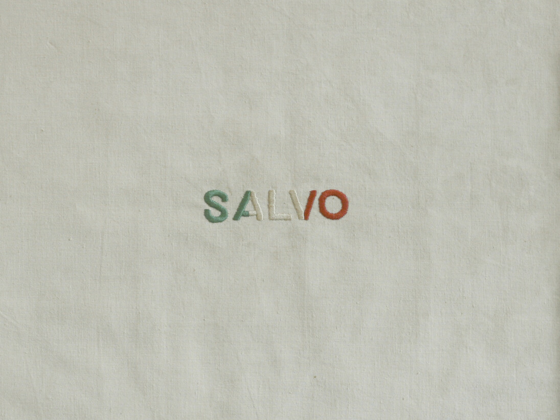 Salvo tricolore,1971. Courtesy of Galleria In Arco 