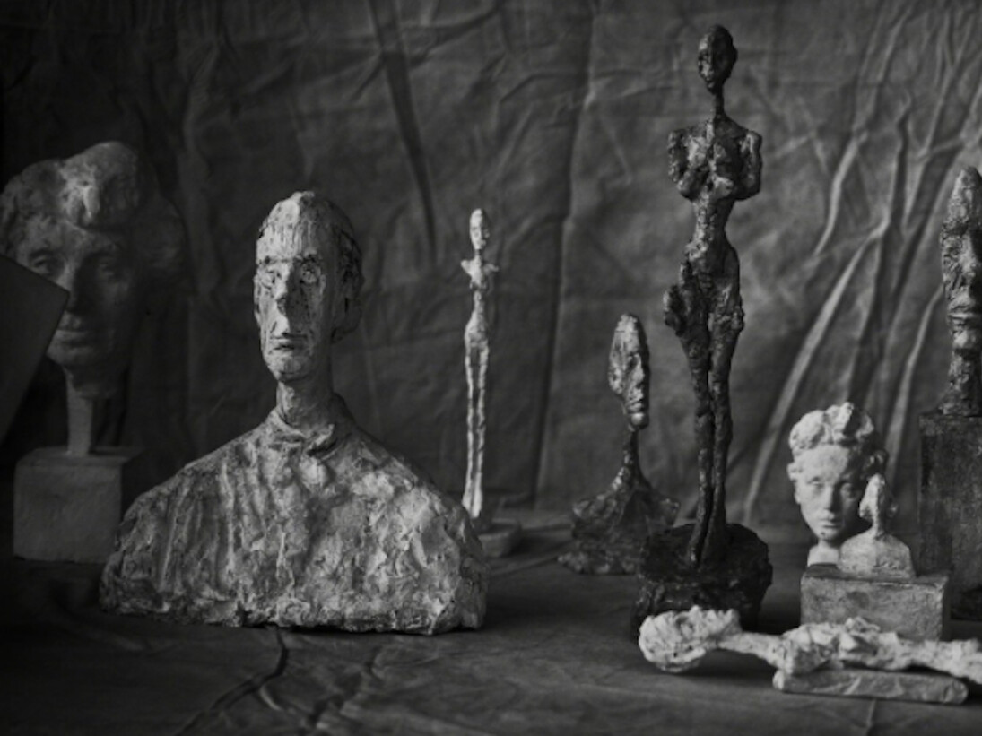 Peter Lindbergh, Alberto Giacometti, Group Of Nine, Zurich, 2016, 2016. Courtesy of Gagosian Gallery