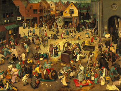 Pieter Brueghel el Viejo; La lucha entre el carnaval y la cuaresma, 1559