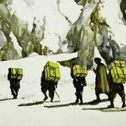 Chiara tagliazucchi, portatori, 35x45 cm