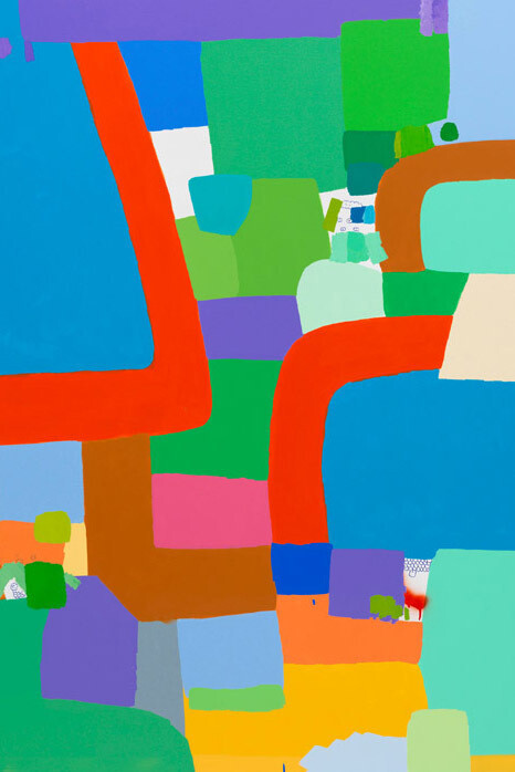 Federico Herrero Untitled, 2014 Acrylic and mixed media on canvas 200 x 150 cm (78 3/4 x 59 in) © Federico Herrero - Photo: Achim Kukulies, Düsseldorf. Courtesy of the artist and Sies + Höke, Düsseldorf