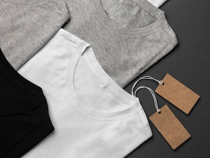 A plain T-shirt made with self-cleaning fabric highlights how nanotechnology in fashion offers a sustainable, hassle-free clothing option