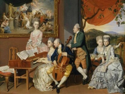 Johann Zoffany, George, 3rd Earl Cowper, with the Family of Charles Gore  

