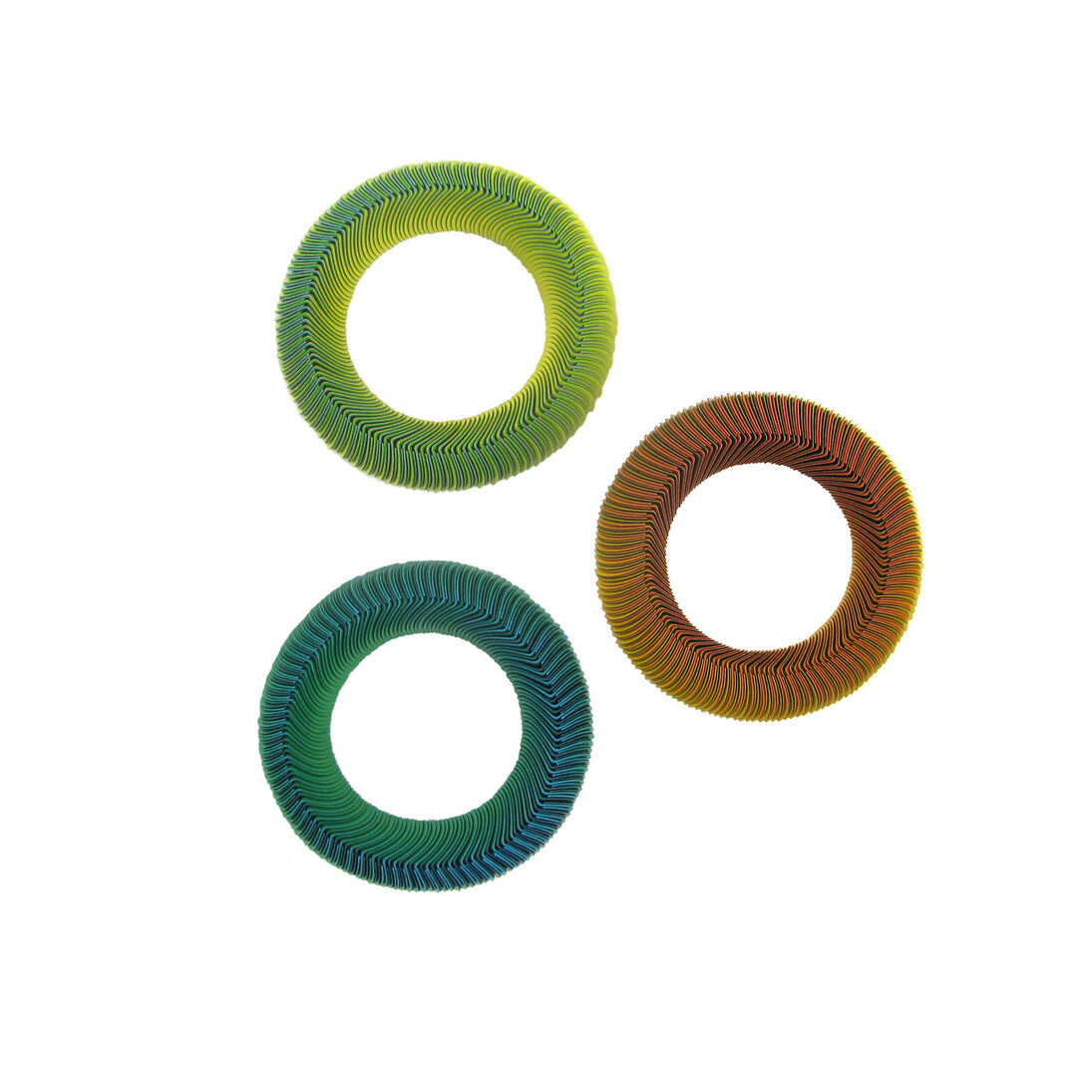 Nel Linssen, Coloured Paper Bracelets, courtesy of The Scottish Gallery