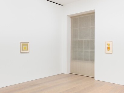 Josef Albers Sunny Side Up, Exhibition view. Courtesy of David Zwirner
