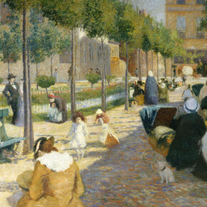 Federico Zandomeneghi, Place d’Anvers, 1880, olio su tela, cm. 104x135,5, Piacenza, Galleria d’Arte Moderna Ricci Oddi. Courtesy of Palazzo Zabarella