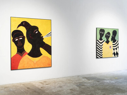 Alioune Diouf, Ak Jàmm, vue d'exposition. Avec l'aimable autorisation de la Galerie Selebe Yoon