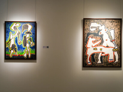 Oswaldo Vigas, Curtain call, exhibition view. Courtesy of Kwai Fung Hin