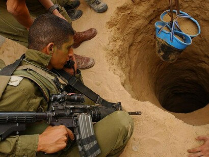 IDF forces discovered a concrete-walled tunnel, eight meters deep, concealed under a civilian residence south of Rafah