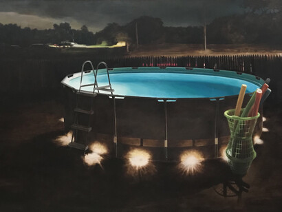 Linda Griggs, Night swimming, 2024. Courtesy of Front Room Gallery 