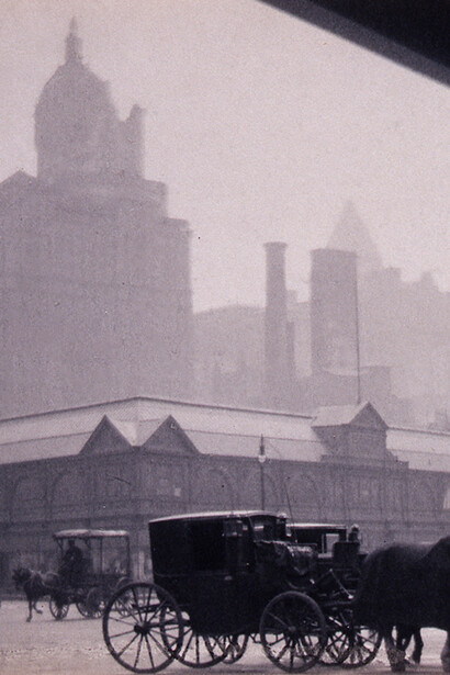Karl Struss, Lower Manhattan (detail), 1911–12. Courtesy of the Montclair Art Museum
