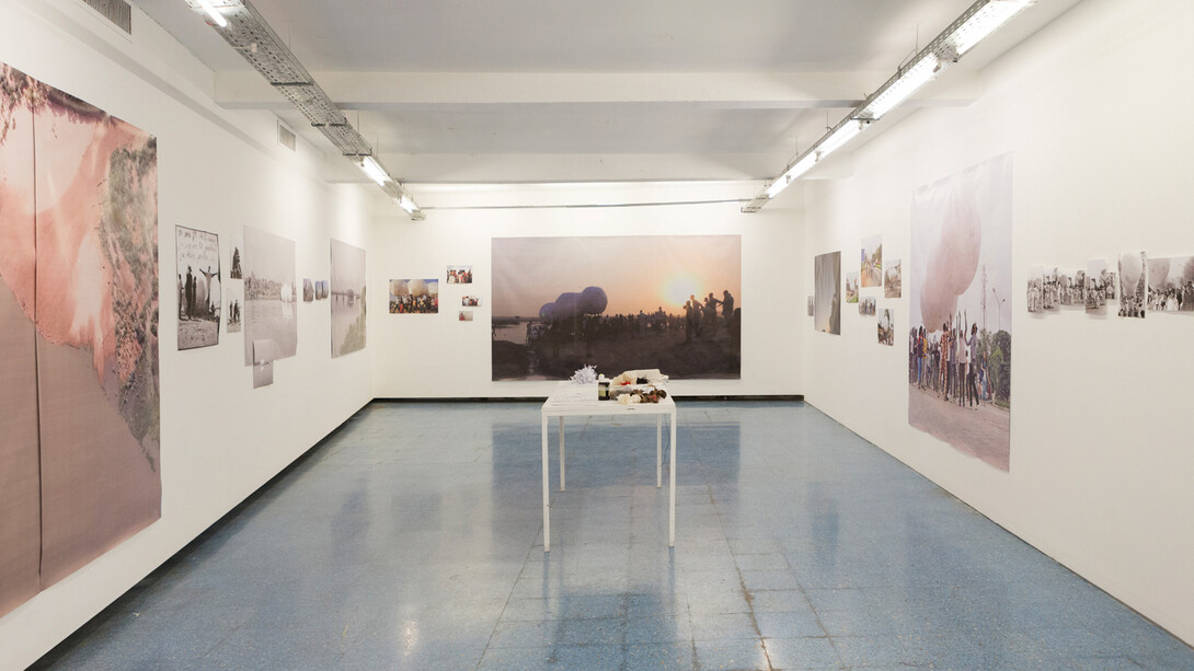 Yo-Yo Gonthier, Soy el hijo del río, vista de exhibición. Cortesía de Fundación Proa