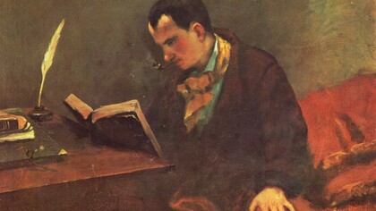 Gustave Courbet. Retrato de Baudelaire