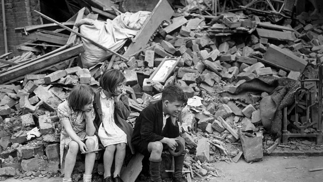 Unknown photographer, Children After the London Blitz, London, UK, 1940