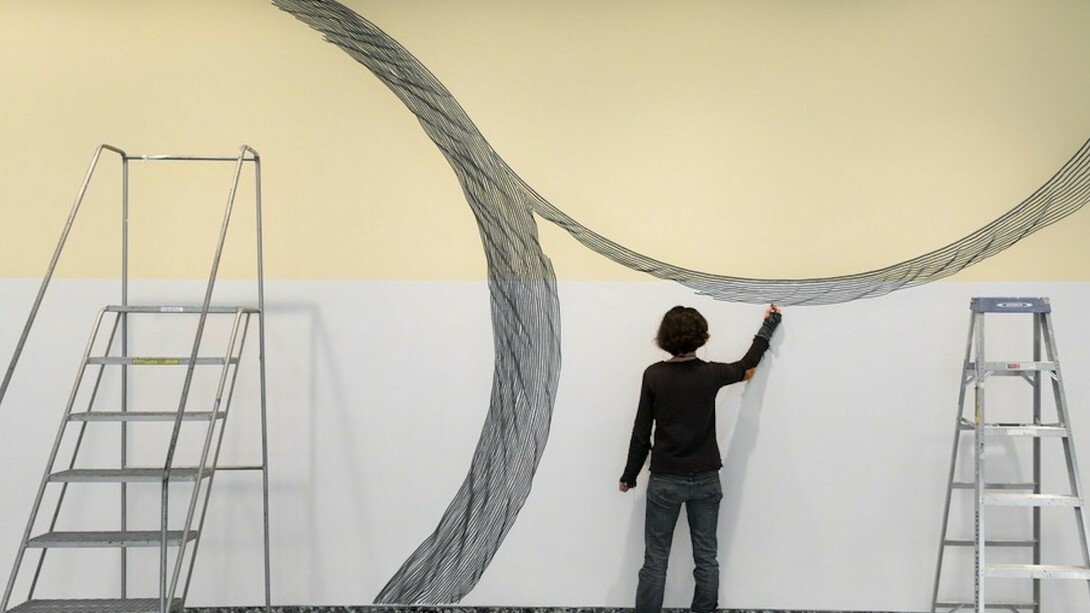 Linn Meyers, Exhibition view. Courtesy of Hirshhorn Museum and Sculpture Garden