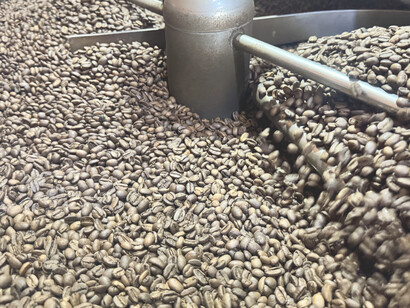 The coffee beans stand out as part of the impressive selection at Dunia Kopi, a testament to the variety and quality of Indonesian coffee