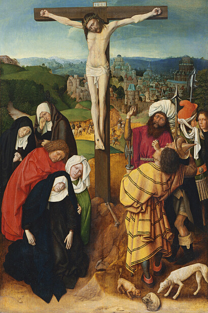 Gerard David; La Crucifixión, c. 1475, Museo Nacional Thyssen-Bornemisza, Madrid