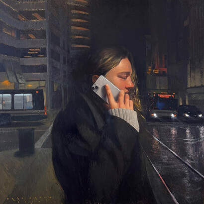 Brad Davis, Business district, 2025. Courtesy of Abend Gallery