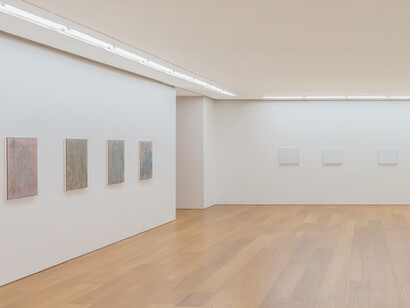 View of John Henderson's solo exhibition "re-er" at Perrotin, Hong Kong, 2017. Courtesy Perrotin