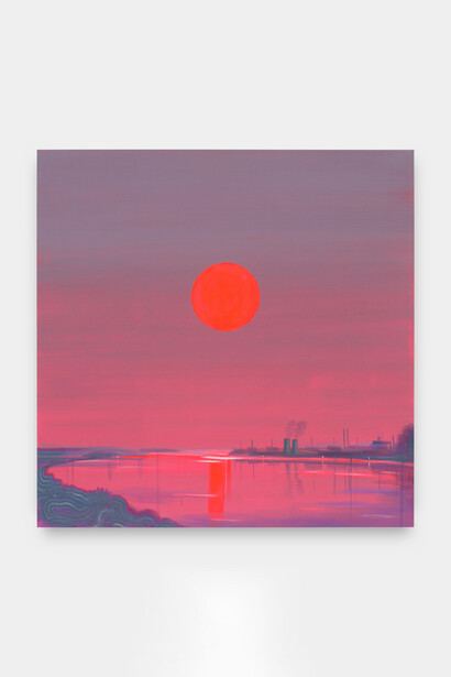 Wanda Koop, Ukrainian Quartet - Power Plant, 2023. Acrylic on canvas, 84 x 84 in (213.4 x 213.4 cm). Courtesy of the artist and Night Gallery