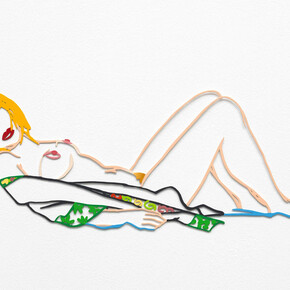 Tom Wesselmann, Monica lying down on robe, 1986/1990. Courtesy of Galerie Lelong & Co