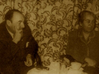 Neruda con Mistral en Italia (1951)