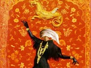 The Welcome 2013. 20" x 30", Oil, varnish giclee print and mixed media on paper, edition of 5, Signed by the artist