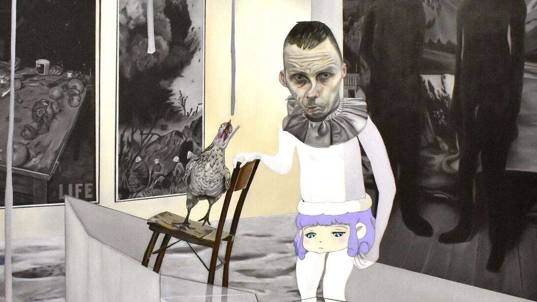 Carolina Muñoz. Desaparecer en el espacio, 2019. Oil on canvas, 180 x 160 cm. © Carolina Muñoz. Courtesy of Isabel Croxatto Galería.