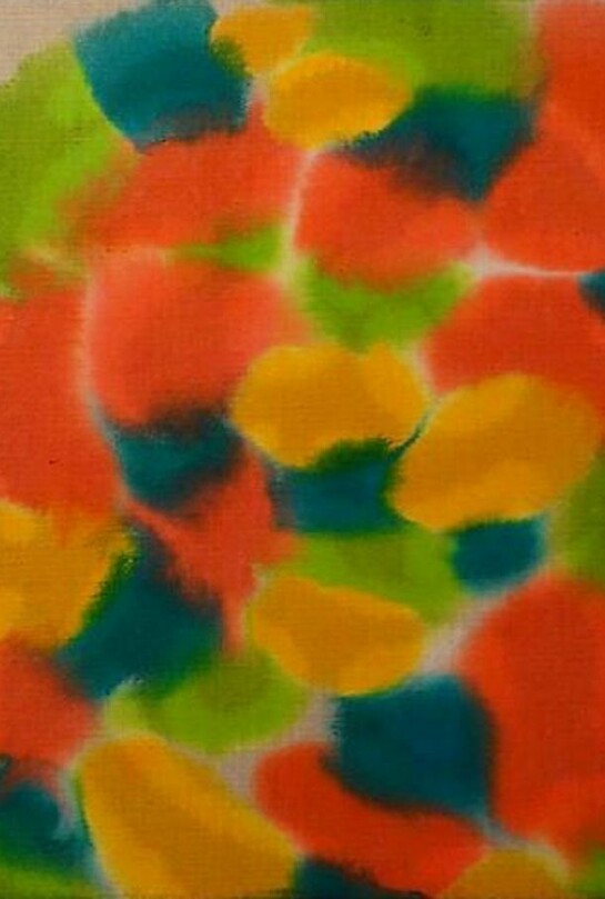 Saira McLaren, untitled, 2013, acrylic dye on raw linen, 16 x 20 inches