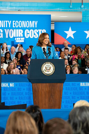 At the Hendrick Center for Automotive Excellence on Scott Northern Wake Campus, USA, Vice President Kamala Harris shared her economic policy proposal