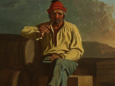 Wealthy donors provide vital financial support to elite cadres who seek cultural dominance over society. ‘Mississipi Boatman’ by George Caleb Bingham, 1850