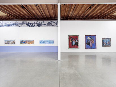 Judith F. Baca, The Great Wall of Los Angeles, 2023, installation view, photo by Joshua White. Courtesy of the artist and Jeffrey Deitch, Los Angeles