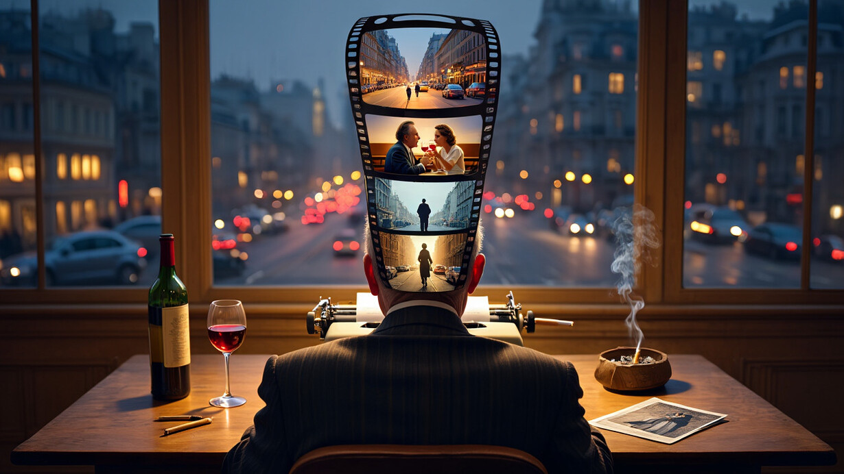 Nachgebildete Arbeitsumgebung von Charles Bukowski