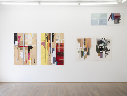 Hubert Wurth, Pièces récentes de conviction, vue d'exposition. Avec l’aimable autorisation du Nosbaum Reding