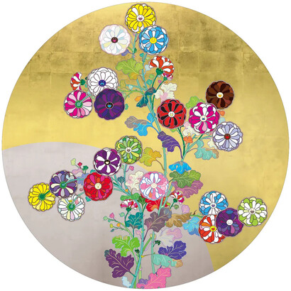 Takashi Murakami, Kansei hokkyō kōrin flowers, 2025. Courtesy of Cleveland Museum of Art
