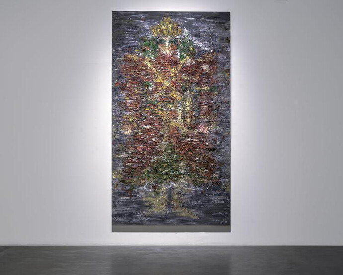 Roshanak Aminelahi, Exhibition view. Courtesy of Ayyam Gallery