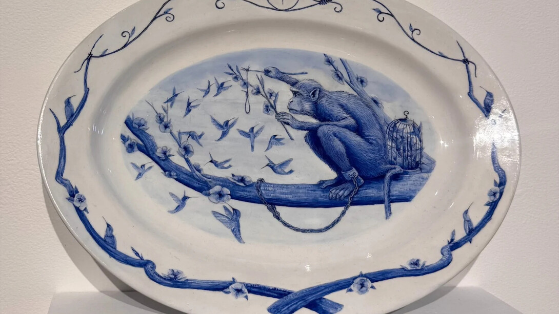 Gil Batle, Bird trap (detail), 2024. Courtesy of Catharine Clark Gallery