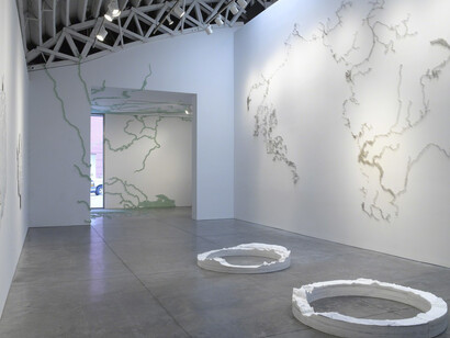 Maya Lin, Exhibition view. Courtesy of Pace Gallery