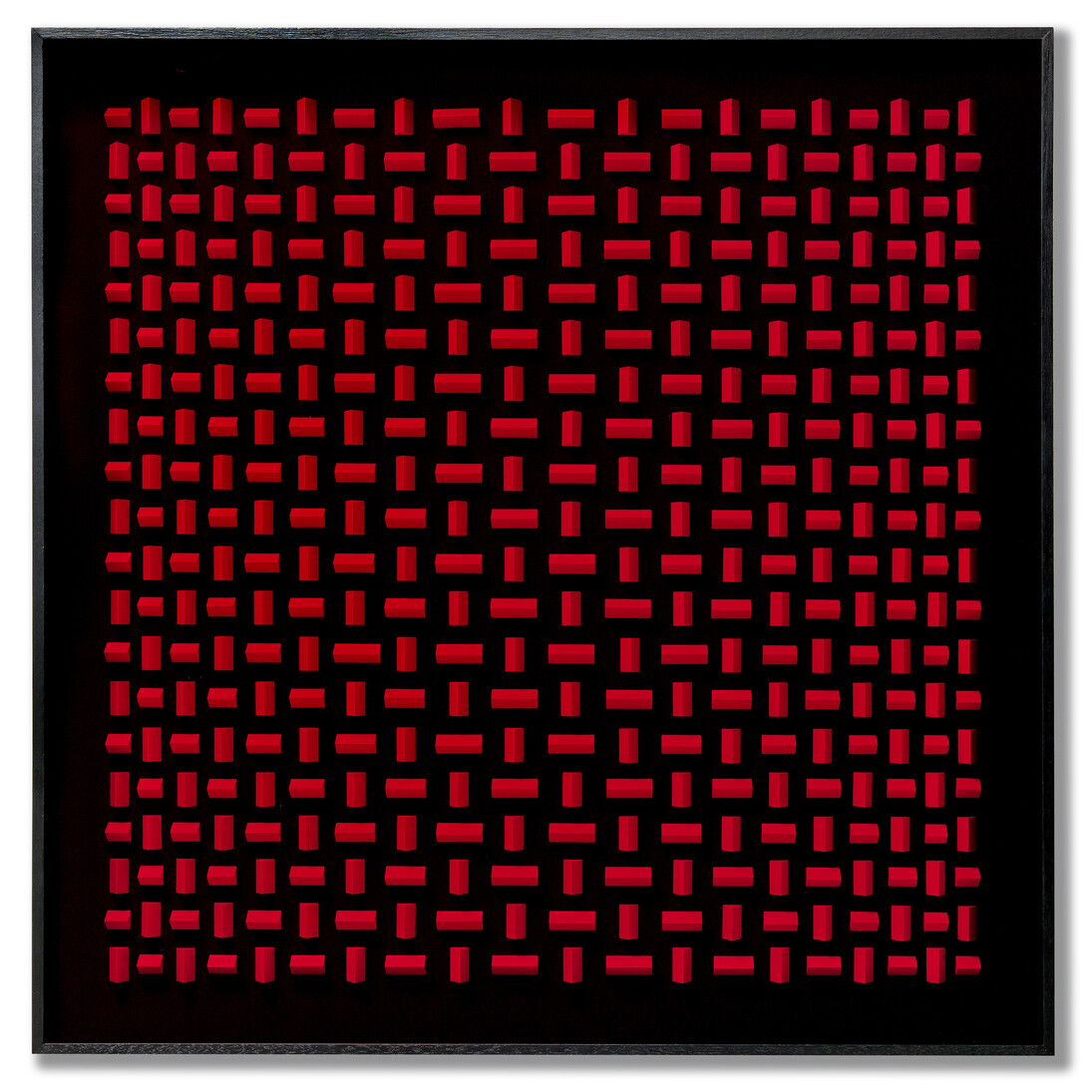 Klaus Staudt, 1/1129 HR50, Peripherie der Gedanken (Periphery of thoughts), 2013, Acrylic, wood and plexiglas, 100 x 100 x 6 cm, 39 3/8 x 39 3/8 x 2 3/8 inches
