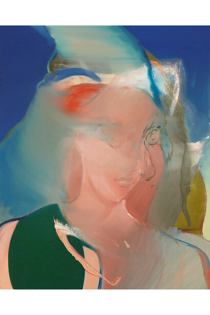 Kenrick McFarlane, Princess Mononoke, 2023, signed and dated verso, oil on canvas, 30x24 inches. Courtesy the artist and M+B Gallery, LA 