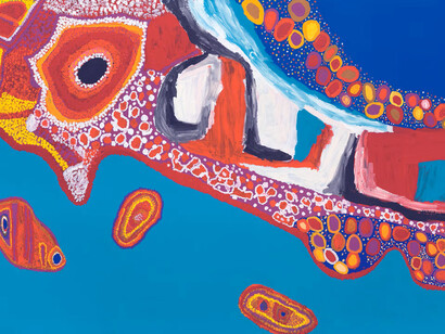 Sally Gabori, Sweers Island, 2008, © The Estate of Sally Gabori