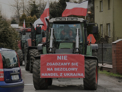 Farmers in Czechowice-Dziedzice, Poland, join Europe-wide protests against rising pressures and regulations
