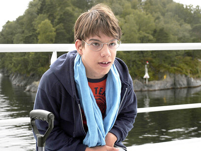 Andrea Rossi interpreta Paolo nel film "Le chiavi di casa"