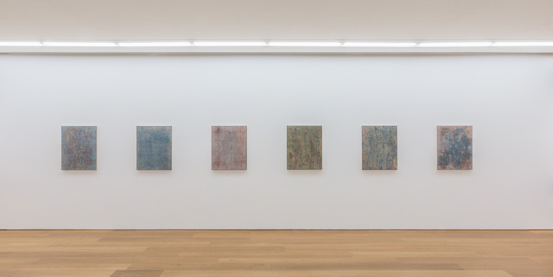 View of John Henderson's solo exhibition "re-er" at Perrotin, Hong Kong, 2017. Courtesy Perrotin