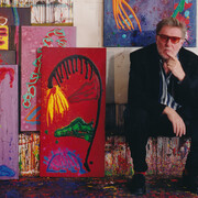 John Hoyland. Photo by Hugh Gilbert, 1998. Courtesy of Millennium Gallery